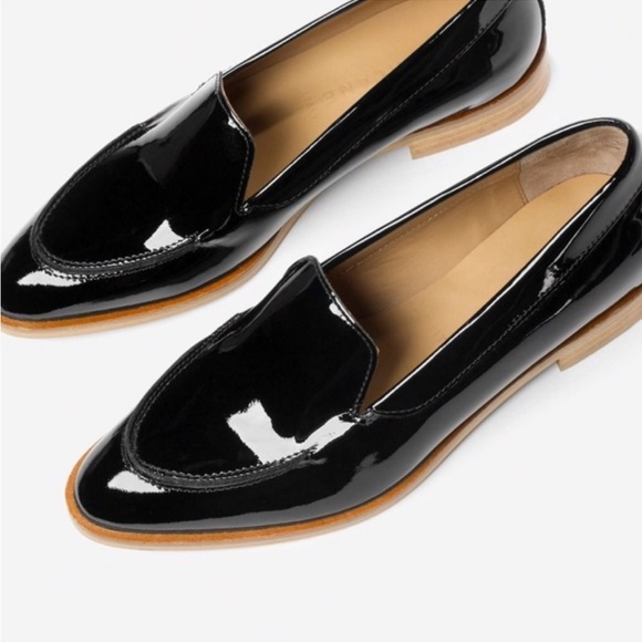 NEW Everlane The Modern Loafer in Black Patent Leather, Oxfords, size 10 - Picture 2 of 13